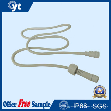 IP67 LED Kunststoff 2 Pin wasserdicht Stecker Kabel und Stecker